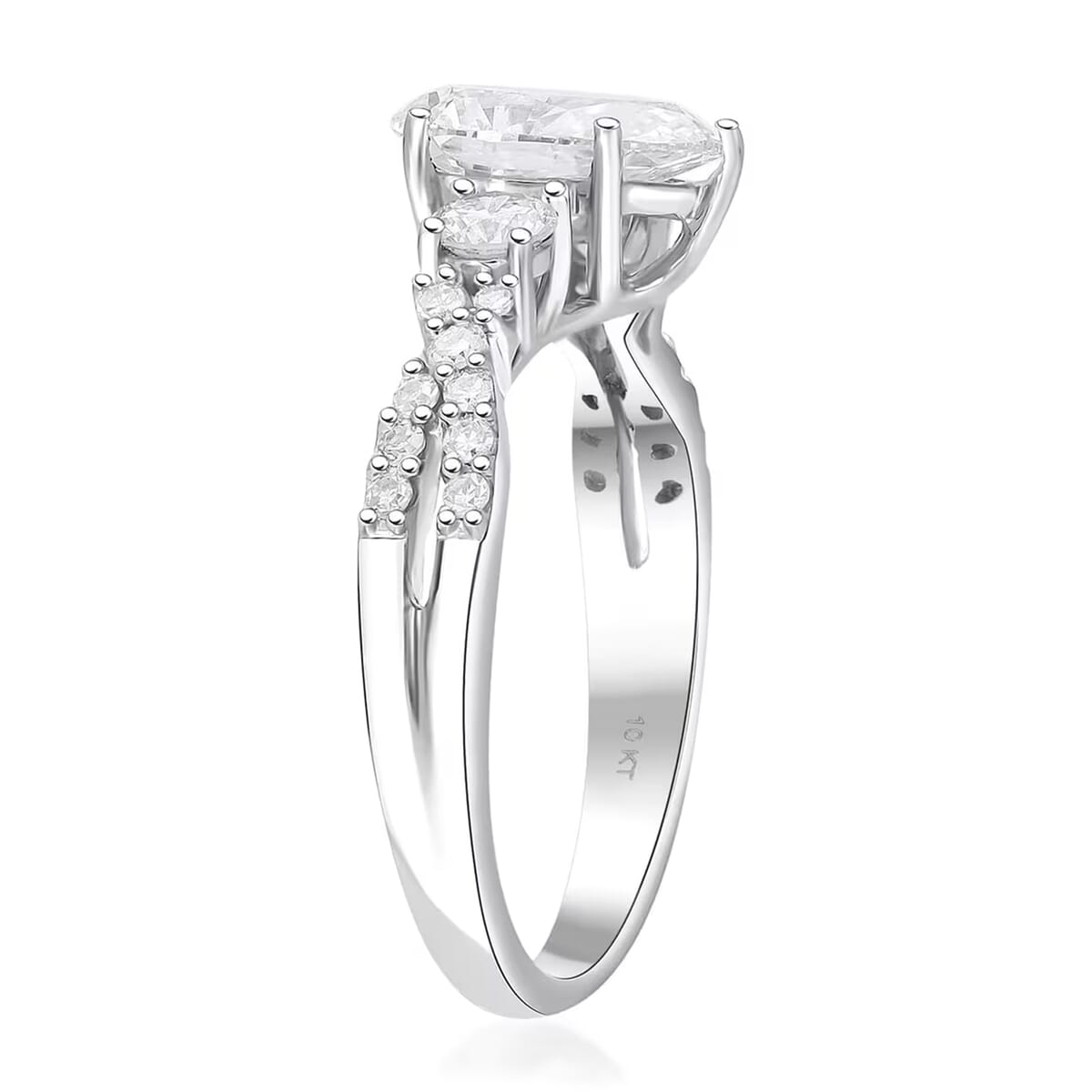 10K White Gold Luxuriant Lab Grown Diamond (E-F, VS) Ring (Size 10.0) 2.00 ctw image number 8
