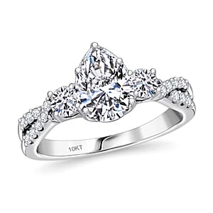 Luxuriant Lab Grown Diamond E-F VS 2.00 ctw Ring in 10K White Gold (Size 6.5)