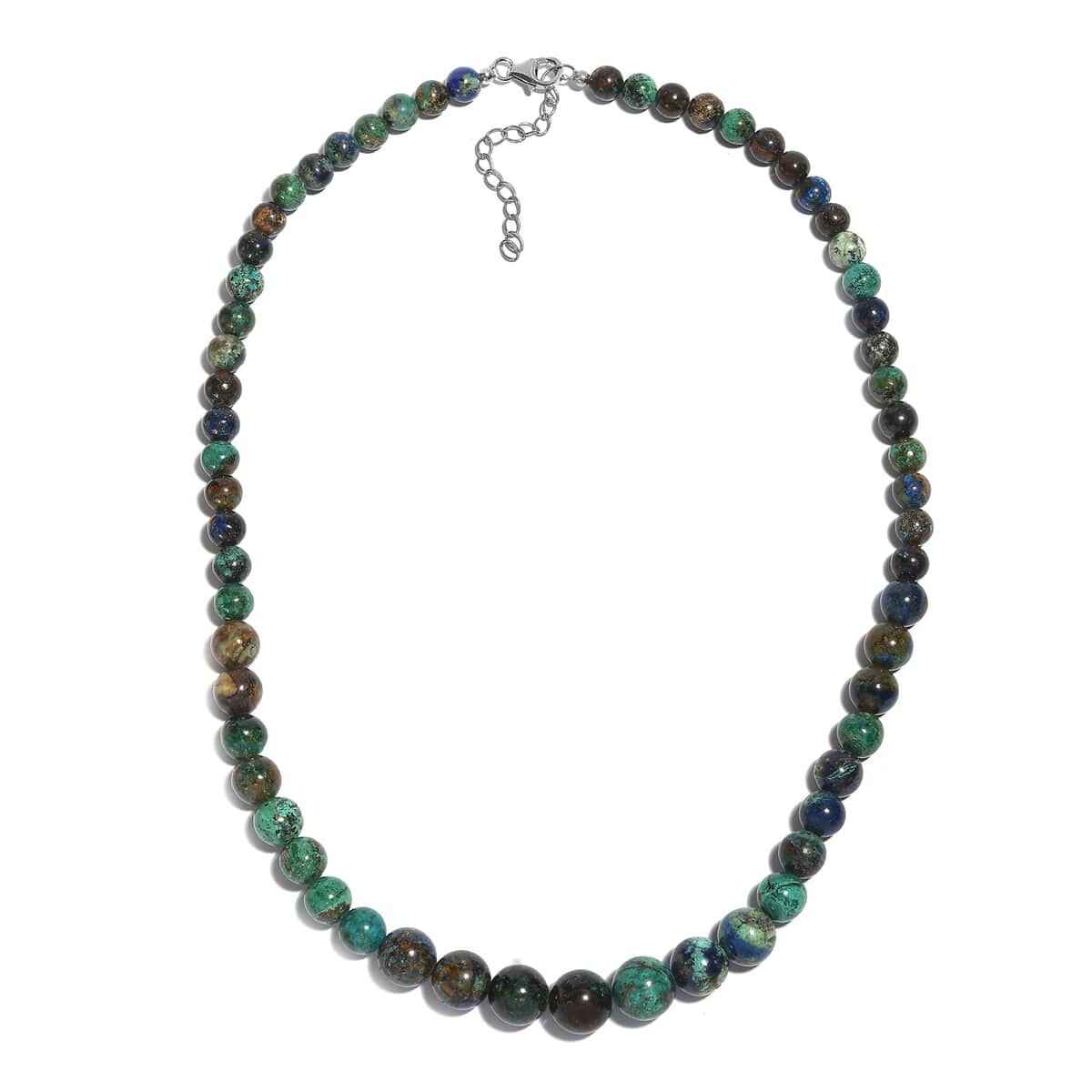 Table Mountain Shadowkite 180.00 ctw Beaded Necklace in Rhodium Over Sterling Silver 18-20 Inches image number 3