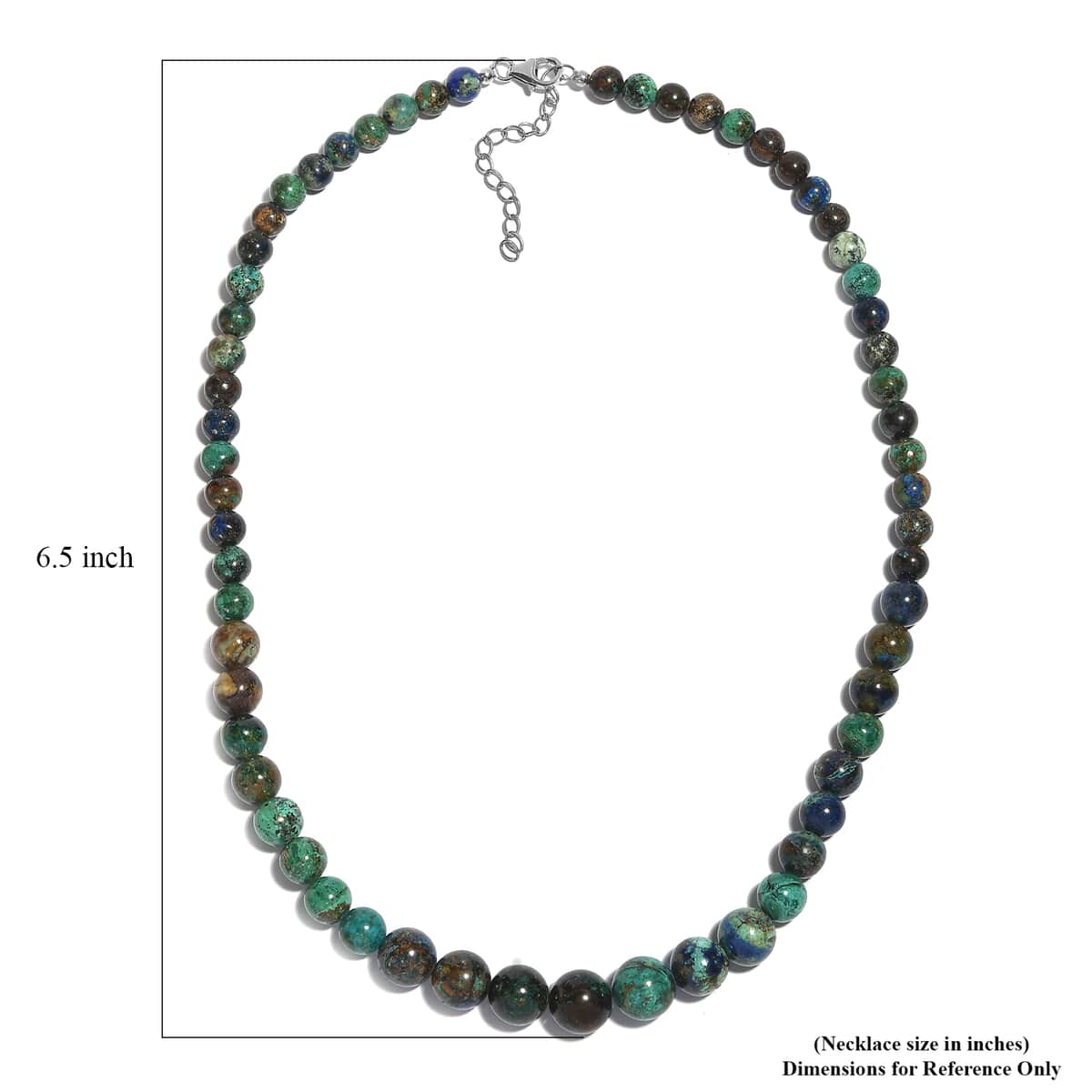 Table Mountain Shadowkite 180.00 ctw Beaded Necklace in Rhodium Over Sterling Silver 18-20 Inches image number 5