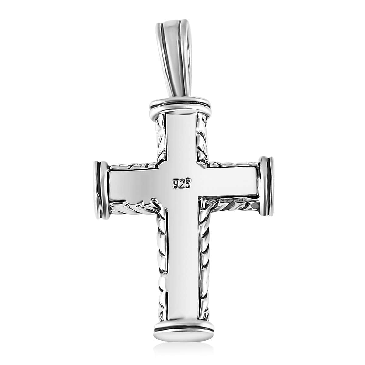 Bali Legacy Cross Pendant in Sterling Silver 5.90 Grams image number 4