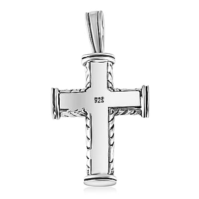 Bali Legacy Cross Pendant without Chain in Sterling Silver 5.90 Grams