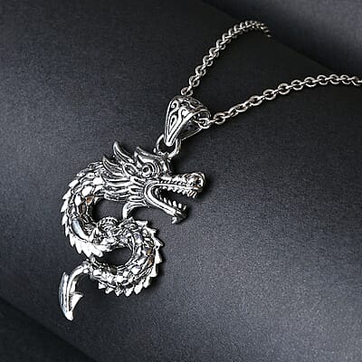 Bali Legacy Dragon Pendant without Chain in Sterling Silver 7 Grams