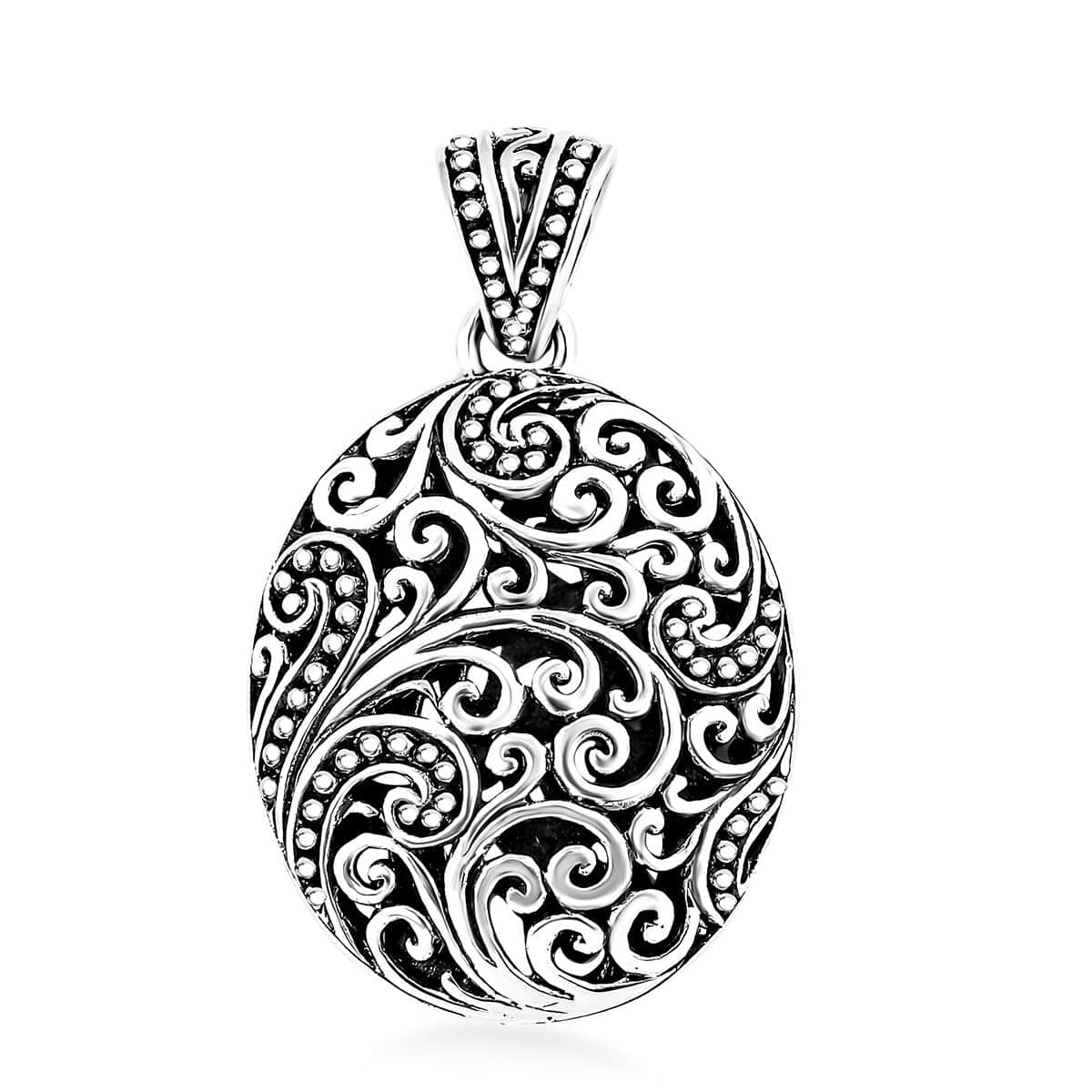 Bali Legacy Filigree Pendant in Sterling Silver 6 Grams image number 0