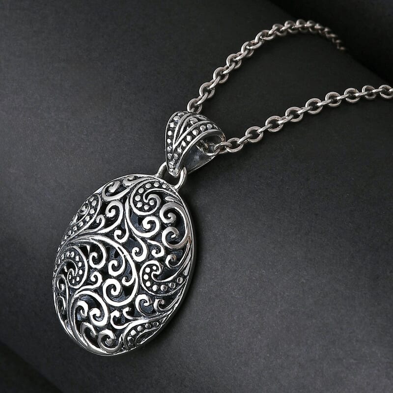 Bali Legacy Filigree Pendant without Chain in Sterling Silver 6 Grams