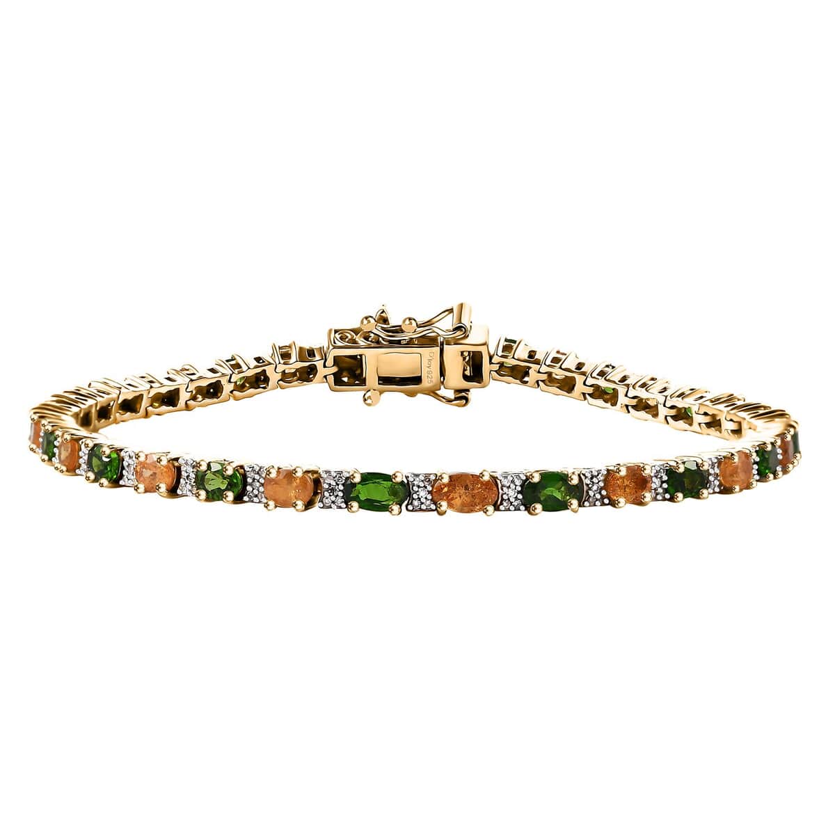 Fanta Garnet and Multi Gemstone 6.50 ctw Honey Bee Bracelet in 18K Vermeil Yellow Gold Over Sterling Silver (7.25 In) image number 0