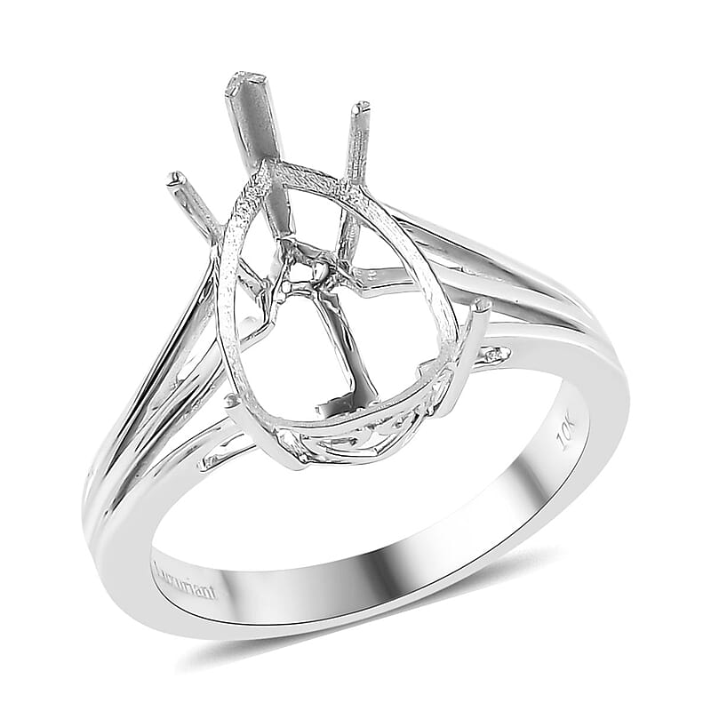 Luxuriant  Ring in 10K White Gold (Size 8.0) 3.65 Grams