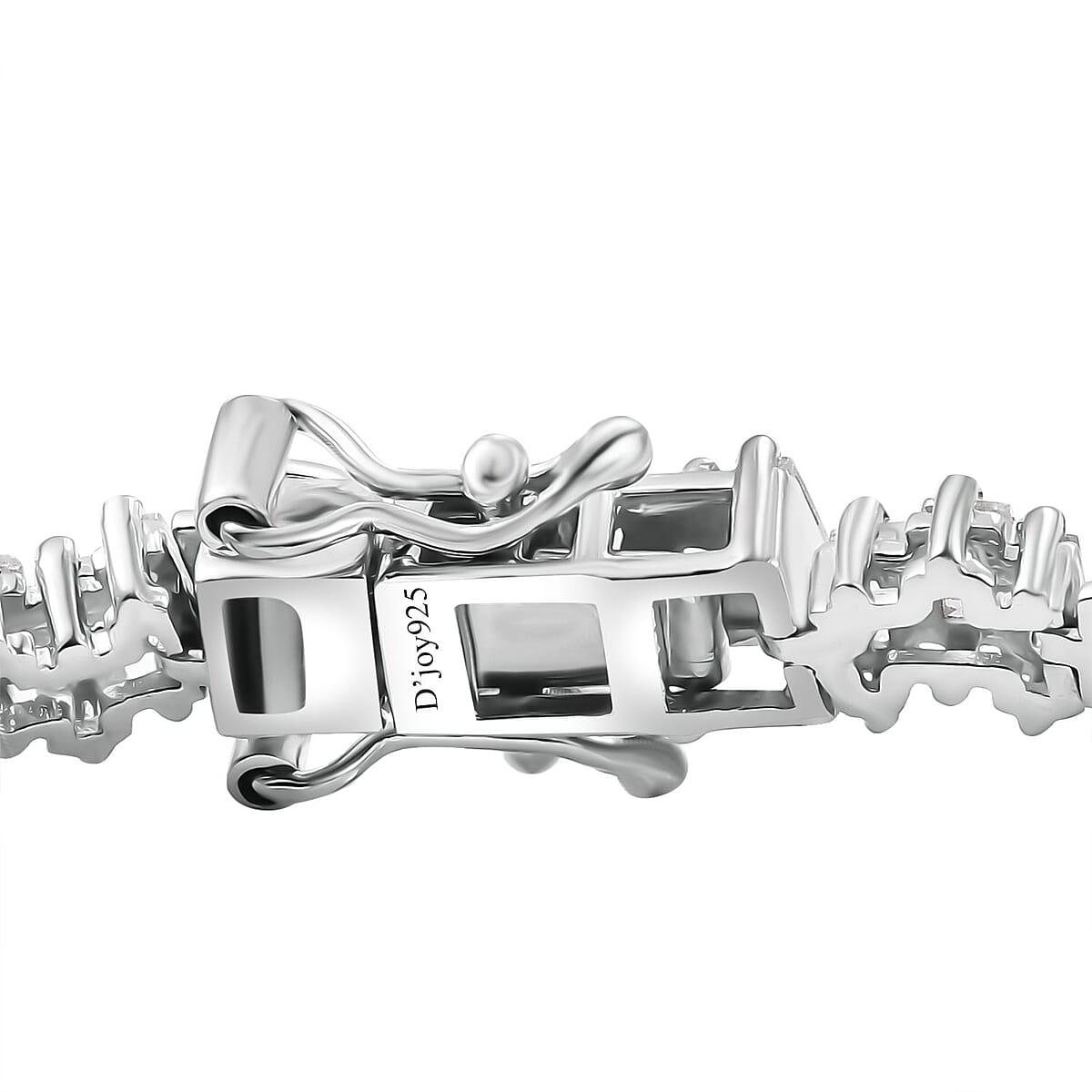 White Zircon 8.60 ctw Arctic Spark Bracelet in Rhodium Over Sterling Silver (7.25 In) image number 4