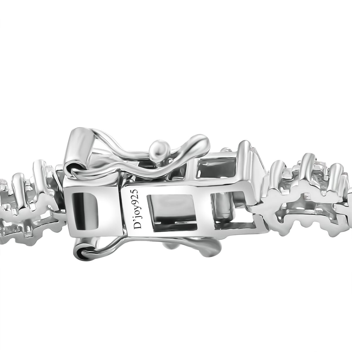 White Zircon 9.50 ctw Arctic Spark Bracelet in Rhodium Over Sterling Silver (8.00 In) 9.50 ctw image number 4