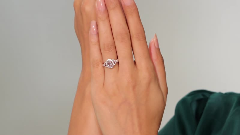 Doorbuster Premium Pink Morganite, Multi Gemstone Sunset Rose Ring in 18K Vermeil RG Over Sterling Silver (Size 7.0) 1.80 ctw