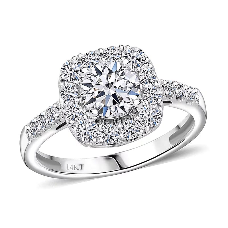 Luxuriant Lab Grown Diamond E-F VS 2.00 ctw Ring in 14K White Gold (Size 10.0) 4.25 Grams