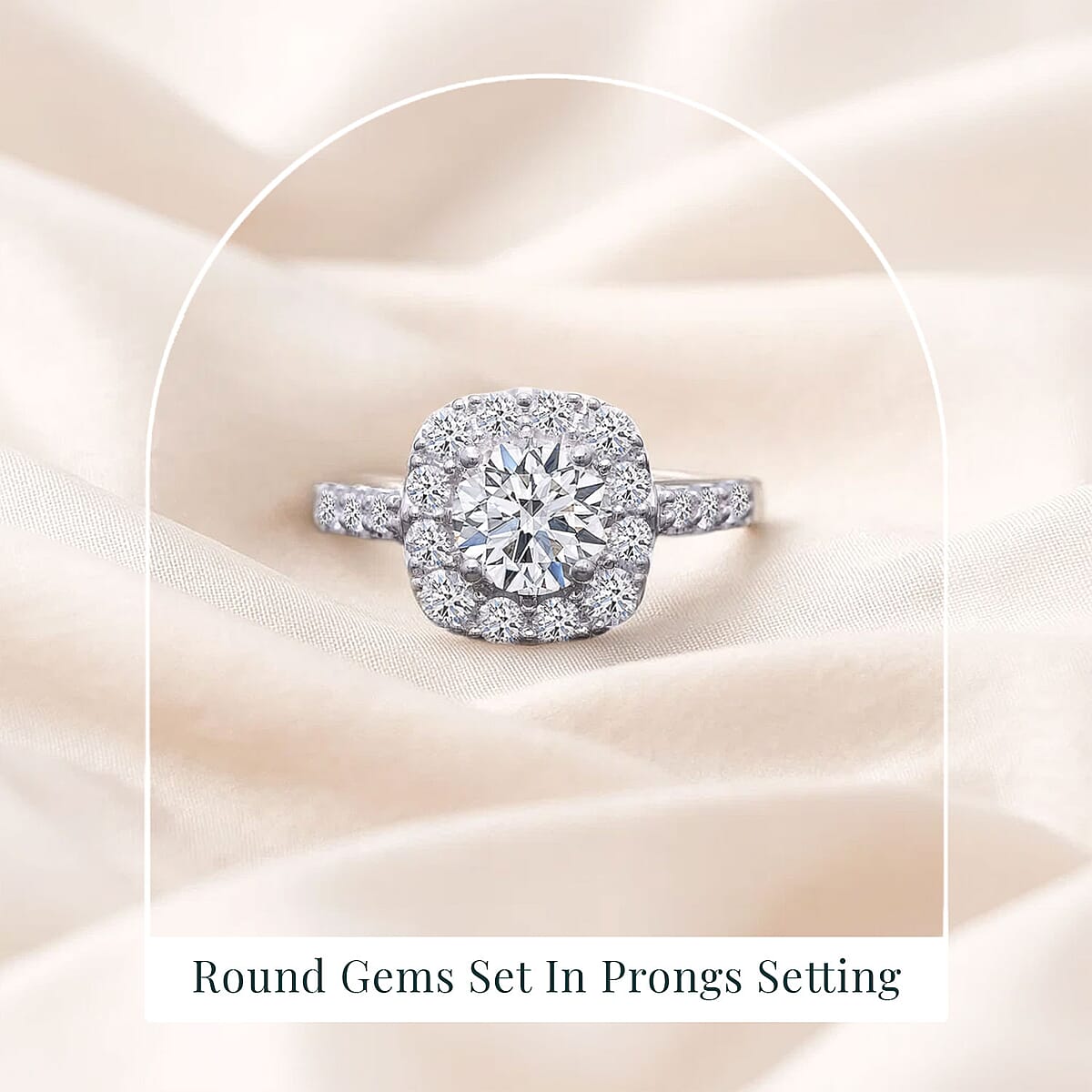 Luxuriant Lab Grown Diamond E-F VS 2.00 ctw Ring in 14K White Gold (Size 5.5) 4.25 Grams image number 4