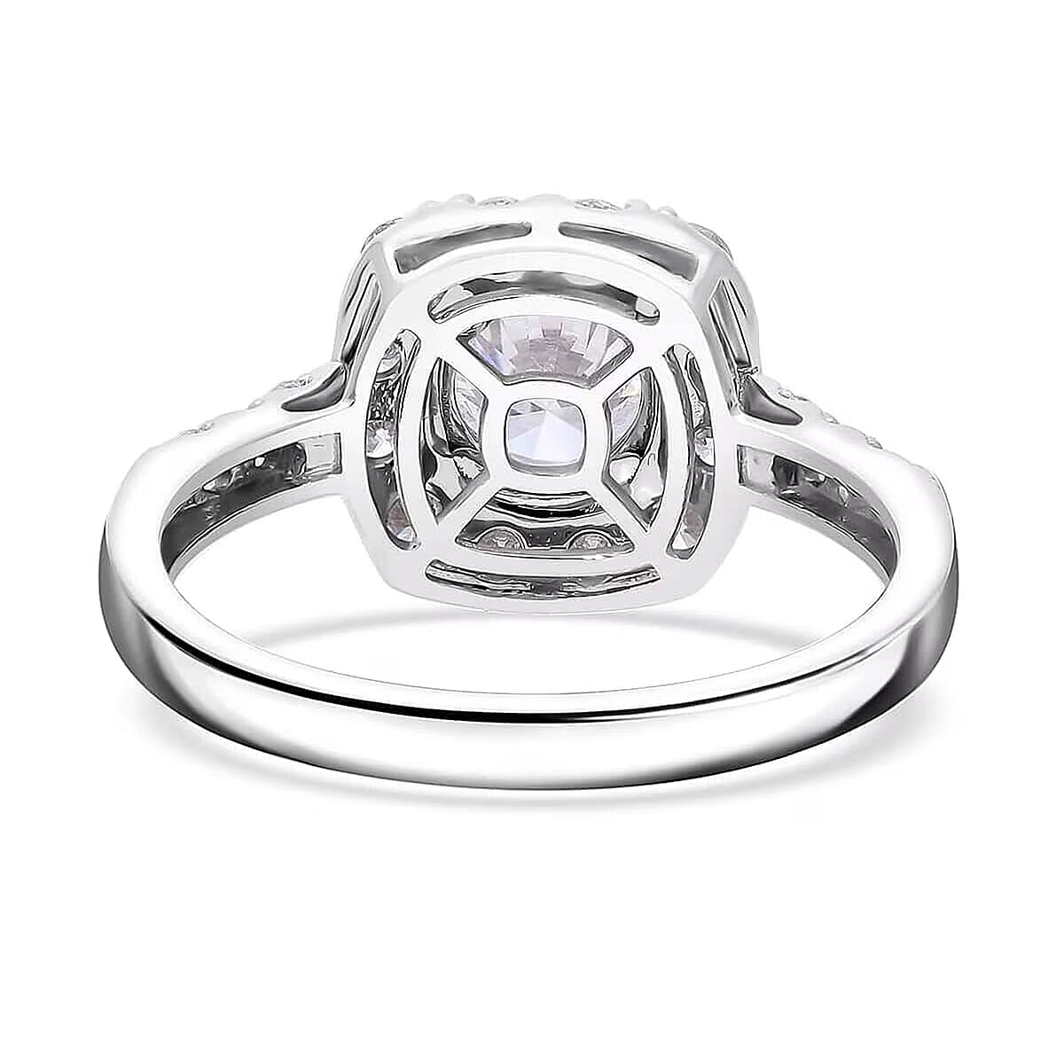 Luxuriant Lab Grown Diamond E-F VS 2.00 ctw Ring in 14K White Gold (Size 5.5) 4.25 Grams image number 7