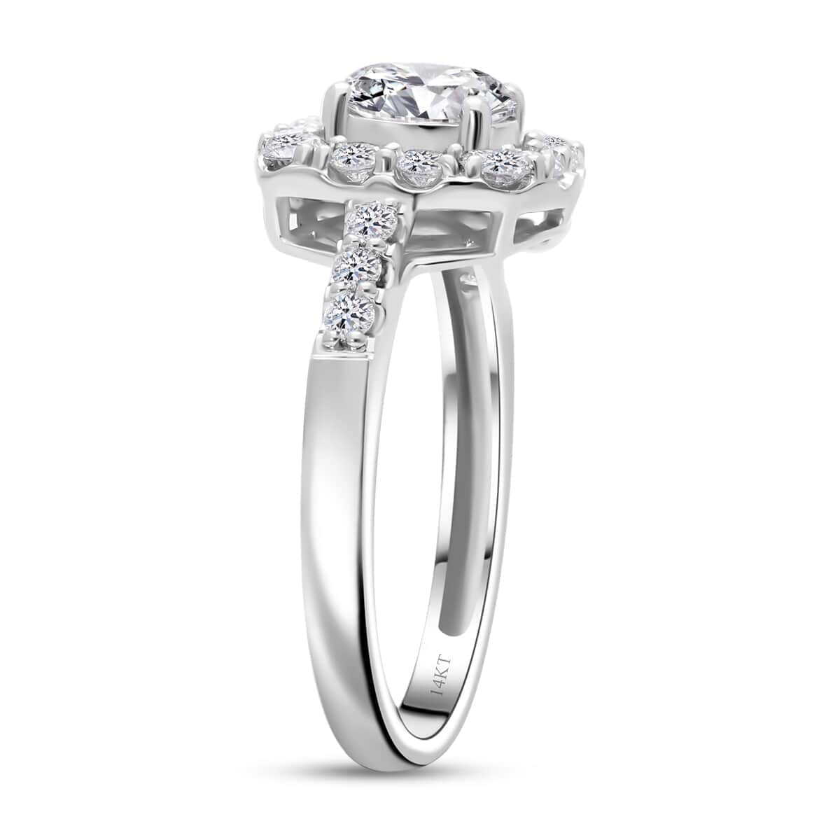 14K White Gold Luxuriant Lab Grown Diamond (E-F, VS) Ring (Size 10.0) (4.25 g) 2.00 ctw image number 3