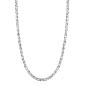 Byzantine Chain Necklace in Sterling Silver 22.80 Grams 20 Inches