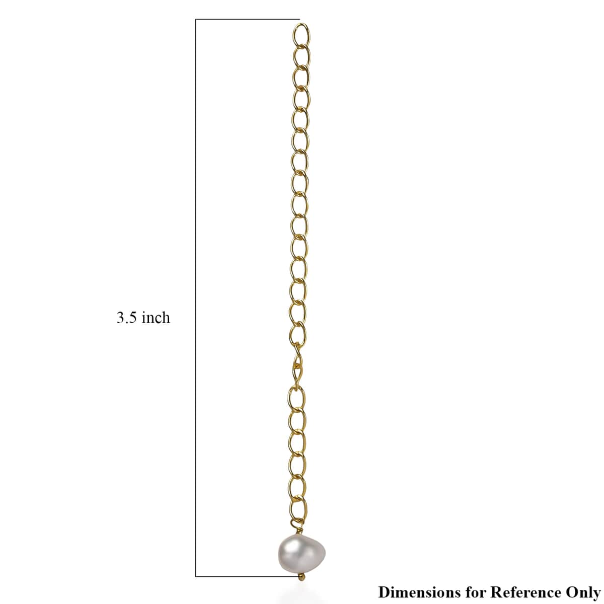 Freshwater Pearl Pendant in 18K Vermeil Yellow Gold Over Sterling Silver image number 2