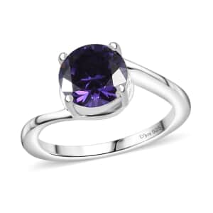 Simulated Tanzanite 1.50 ctw Ring in Sterling Silver (Size 10.0) 