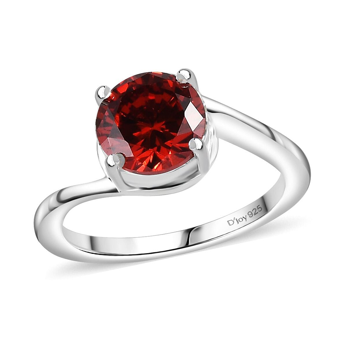Buy Simulated Red Diamond 1.50 ctw Solitaire Ring in