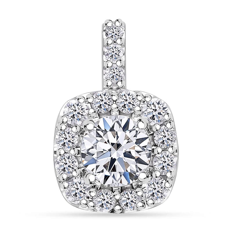 Luxuriant Lab Grown Diamond E-F VS 2.00 ctw Pendant without Chain in 14K White Gold