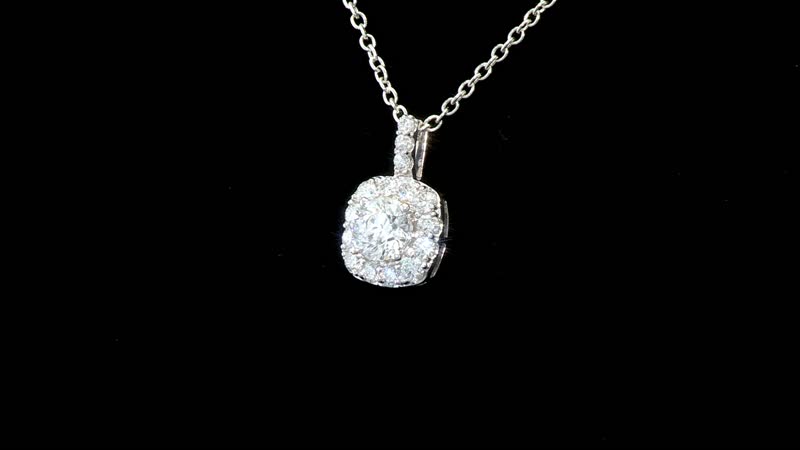 Luxuriant Lab Grown Diamond E-F VS 2.00 ctw Pendant without Chain in 14K White Gold