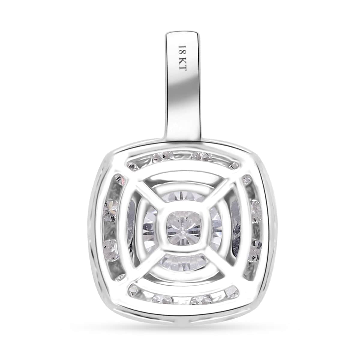 Luxuriant Lab Grown Diamond E-F VS 2.00 ctw Pendant in 14K White Gold  image number 4