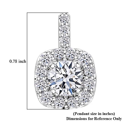 Luxuriant Lab Grown Diamond E-F VS 2.00 ctw Pendant without Chain in 14K White Gold