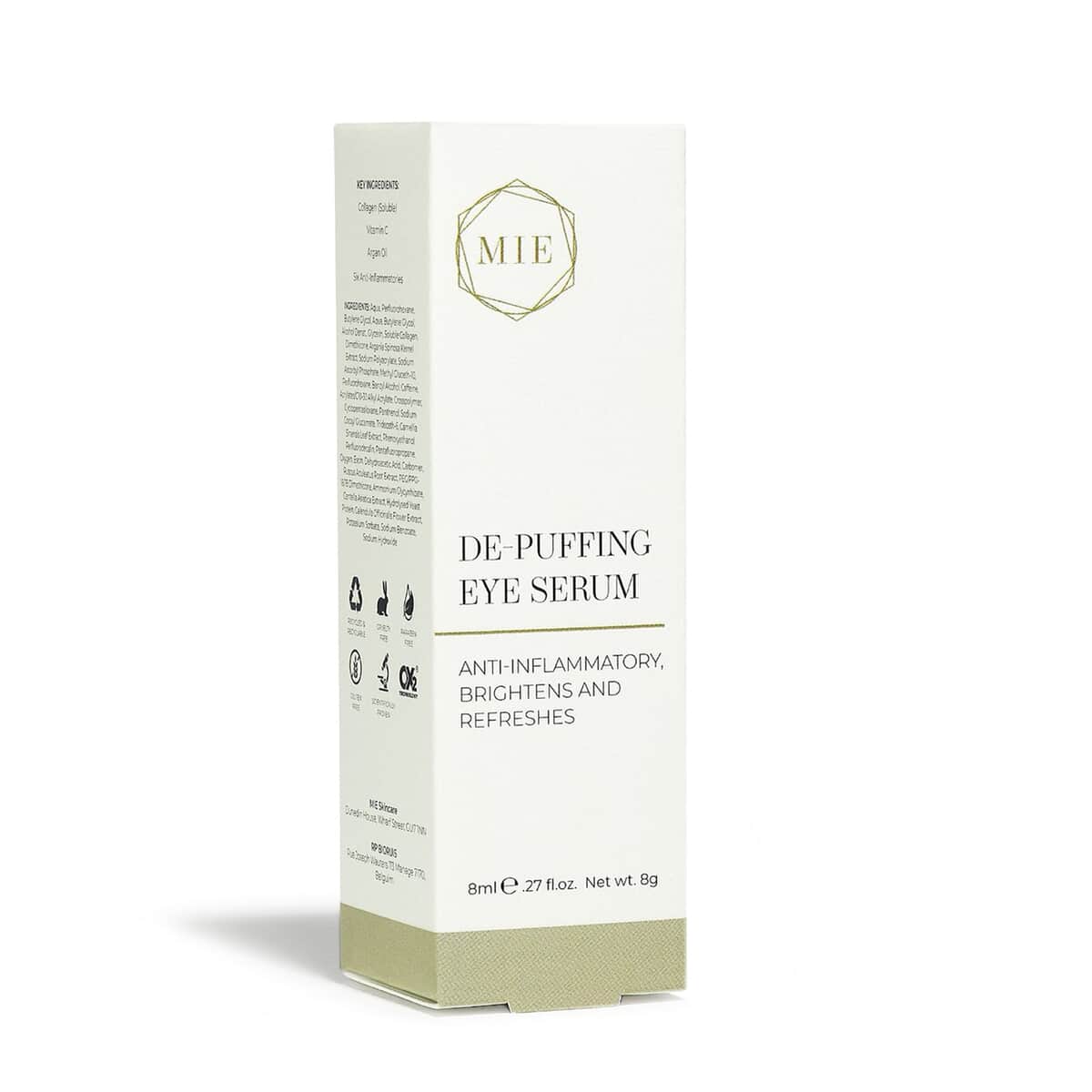 MIE De-Puffing Eye Serum- Targets Puffiness, Brightens, & Refreshes (0.33oz) image number 0