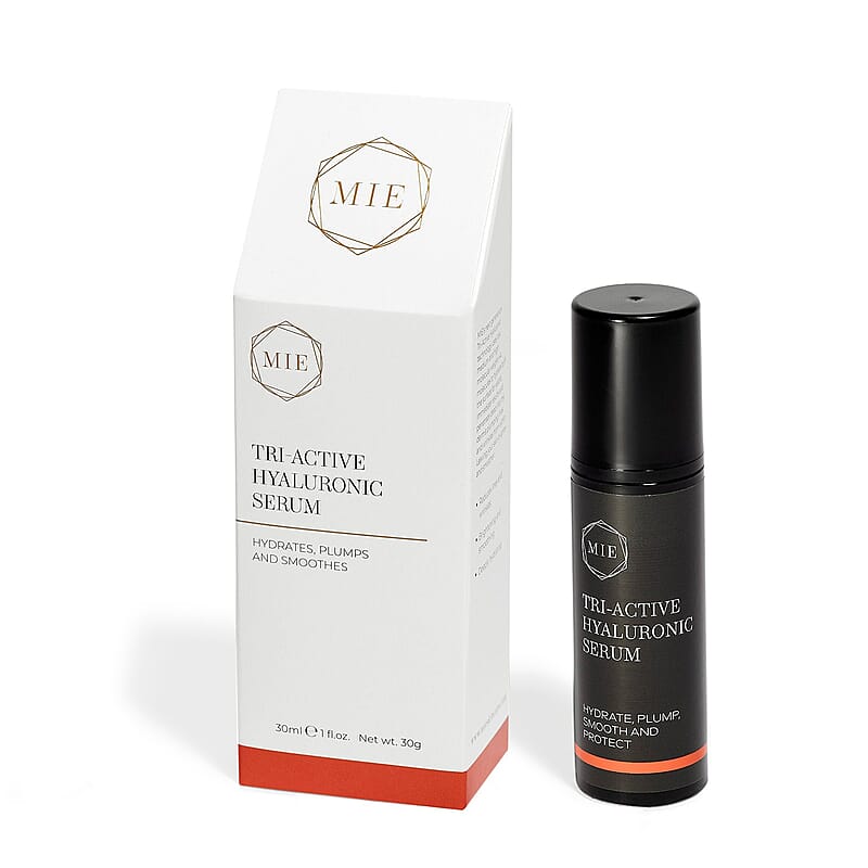 MIE Tri-Active Hyaluronic Serum- Hydrates, Plumps, & Smooths (1oz)