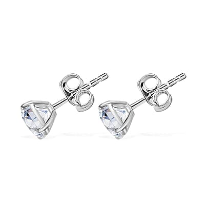 NY Closeout Luxuriant Lab Grown Diamond G VS 1.60 ctw Earrings in 14K White Gold