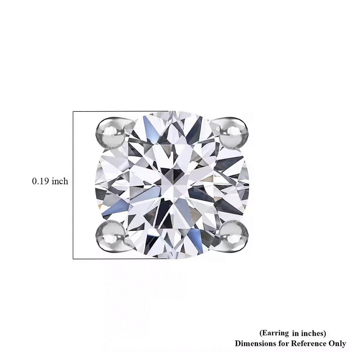 NY Closeout Luxuriant Lab Grown Diamond G VS 1.60 ctw Earrings in 14K White Gold