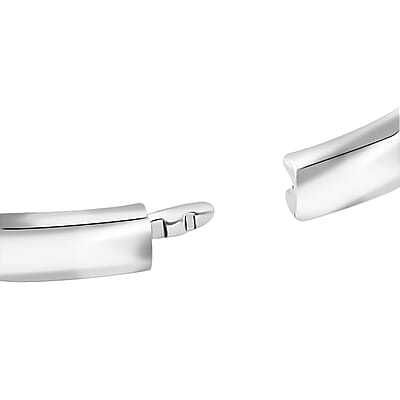 Simulated Diamond 10.00 ctw XOXO Bangle Bracelet in Dualtone (7.50 In)