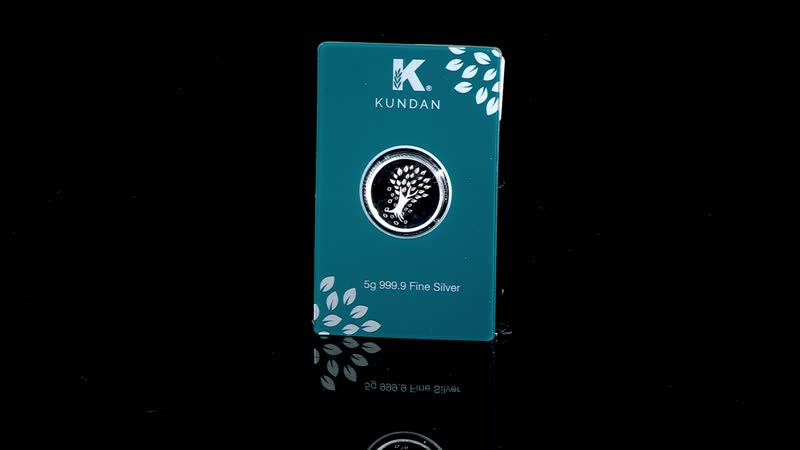 Kundan 999 Fine Silver Kalpataru Tree Coin 5 Grams