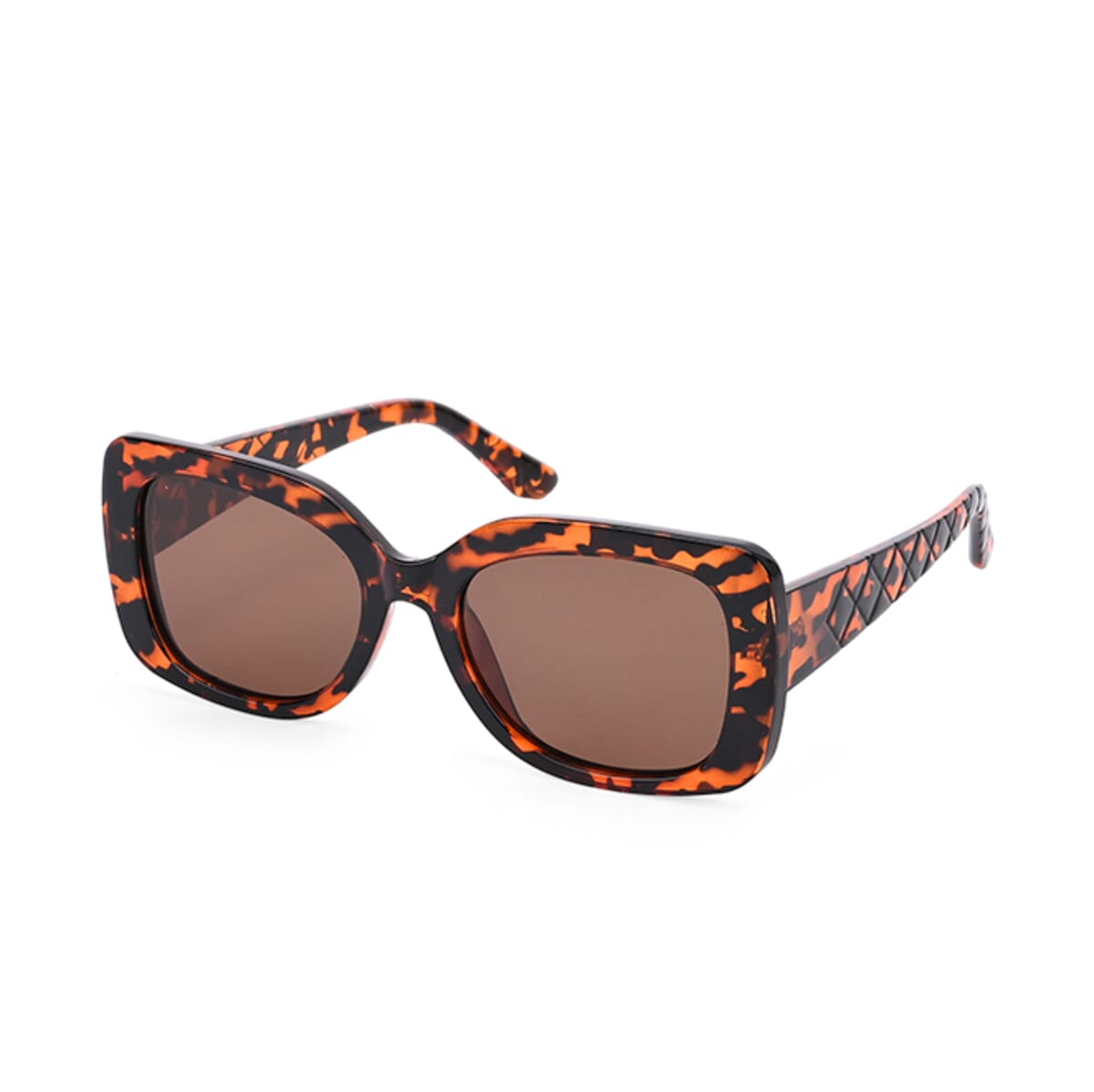 UV400 Polarized Sunglass with Chain and Storage Bag- Golden image number 1