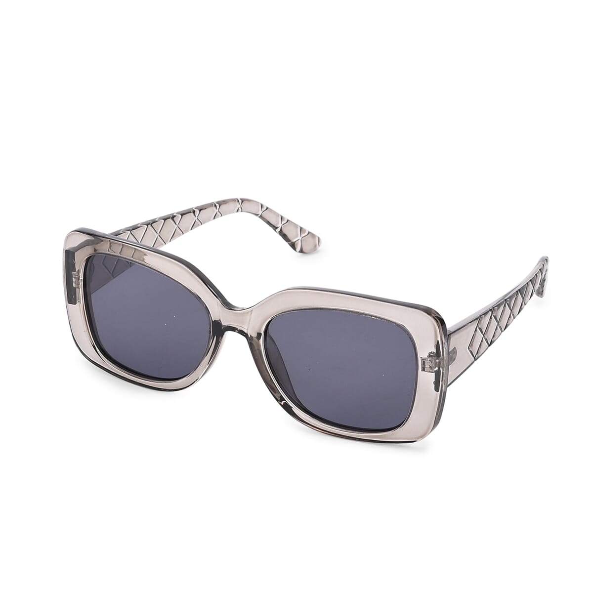 Value Buy UV400 Polarized Sunglass with Chain and Storage Bag- Silver image number 1