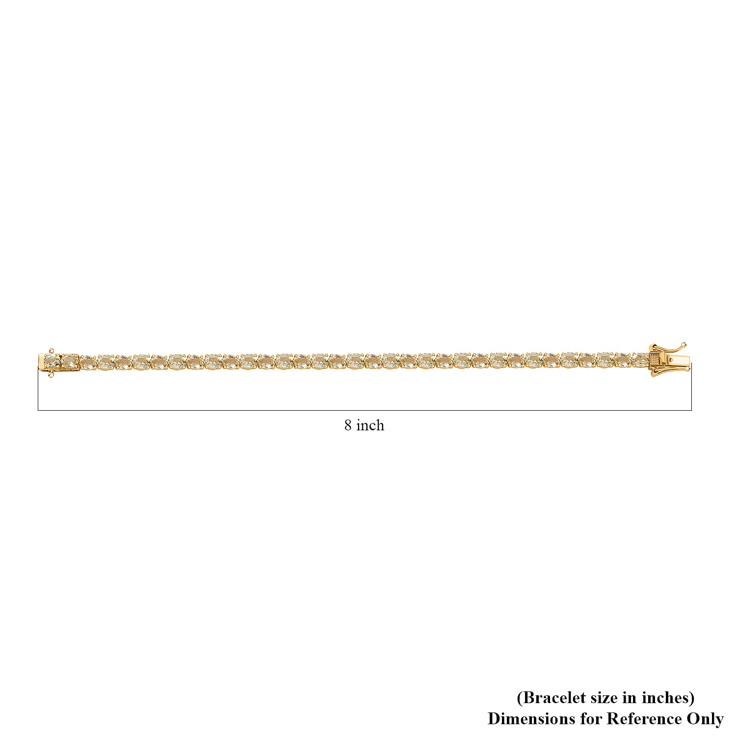 Yellow Apatite 12.65 ctw Bracelet in 18K Yellow Gold Over Sterling Silver (7.25 In)