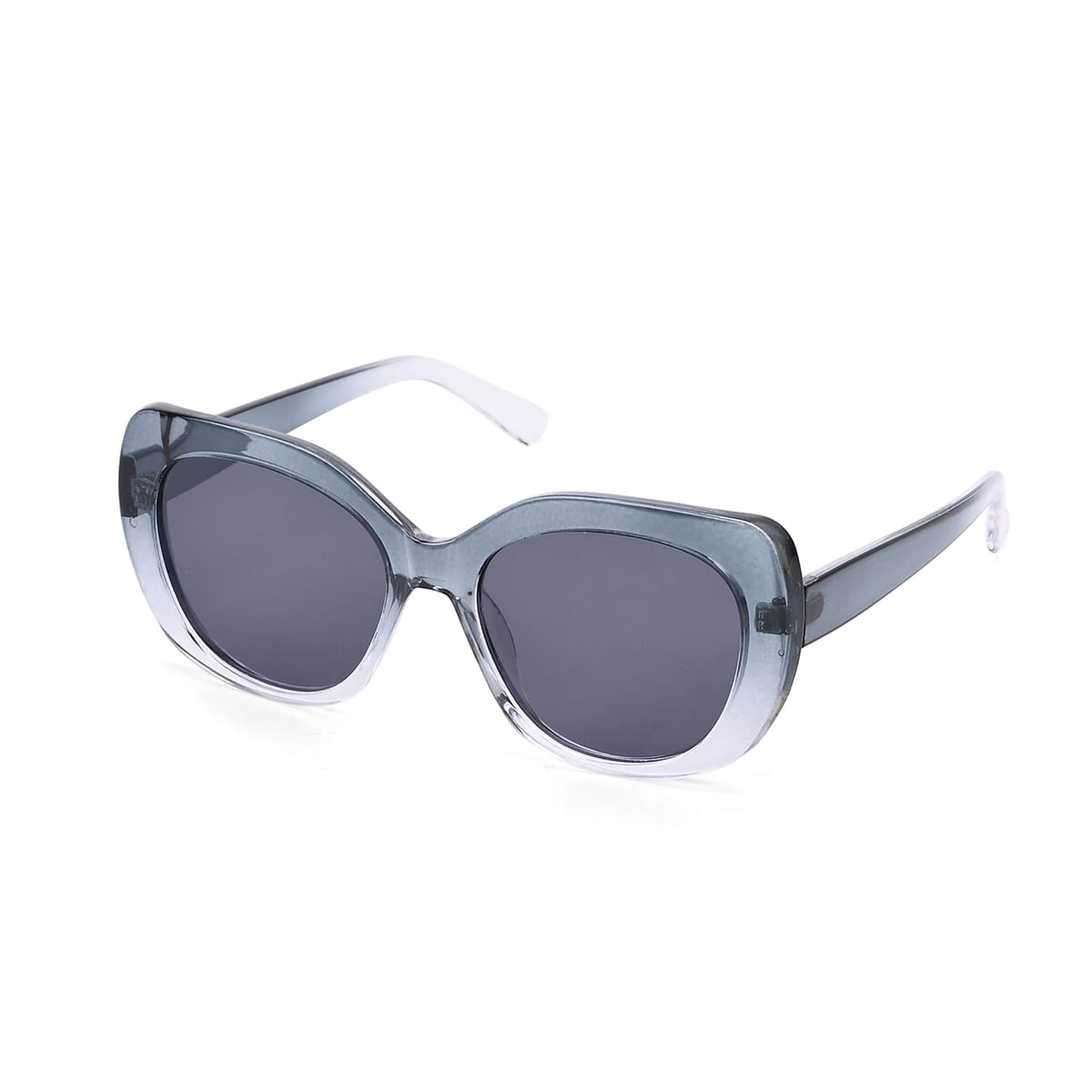UV400 Polarized Sunglass with Chain and Storage Bag- Silver image number 1