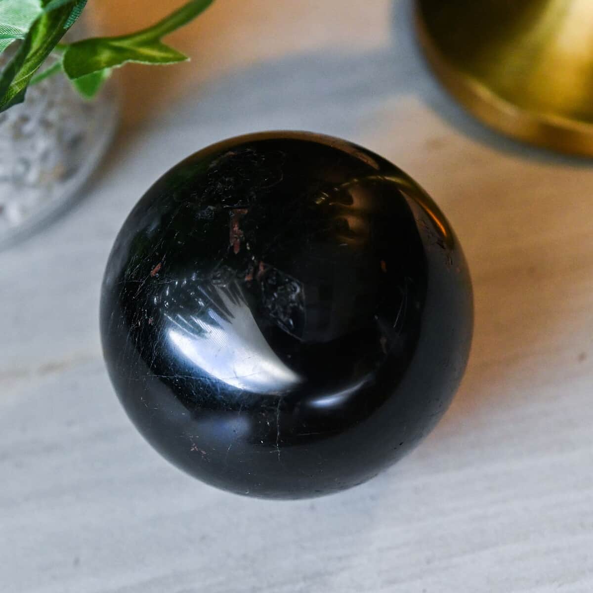 Black Tourmaline Sphere -XS 1154ctw image number 1