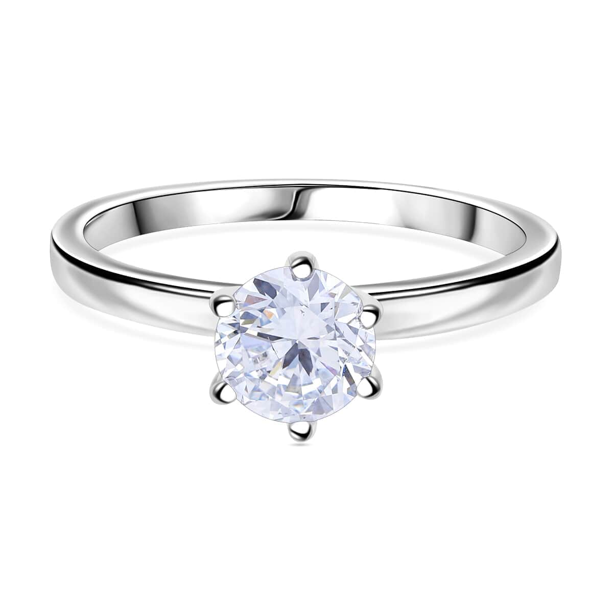 Luxuriant Lab Grown Diamond E-F VS 5.00 ctw Solitaire Ring in 950 Platinum (Size 6.0) 6.80 Grams image number 0