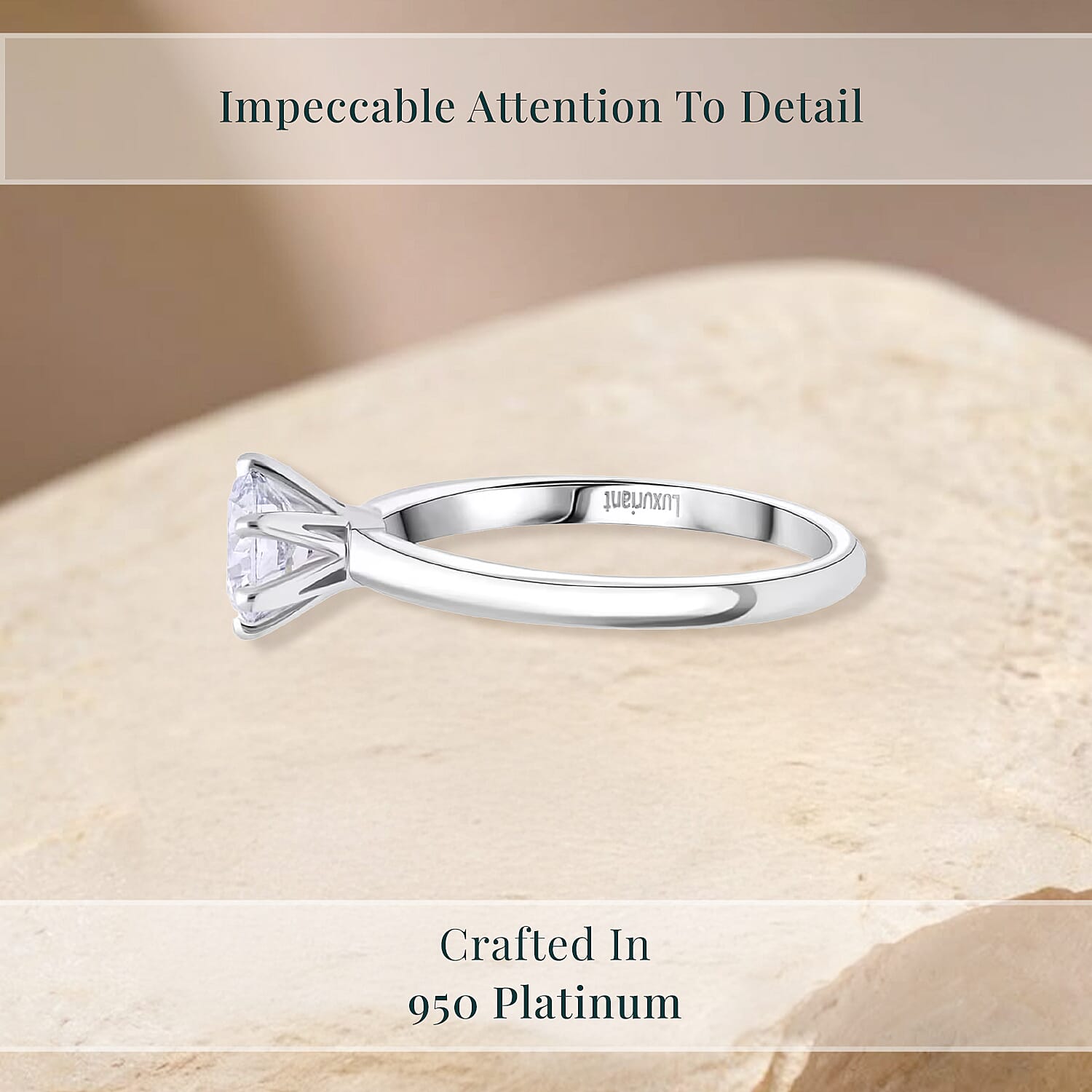 IGI Certified Luxuriant Lab Grown Diamond G VS2 5.00 ctw Solitaire Ring in 950 Platinum (Size 10.0) 6.80 Grams