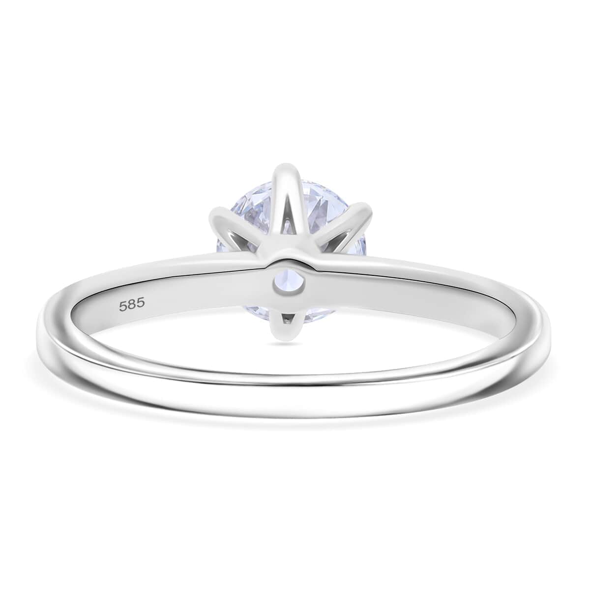 Luxuriant Lab Grown Diamond E-F VS 5.00 ctw Solitaire Ring in 950 Platinum (Size 6.0) 6.80 Grams image number 3