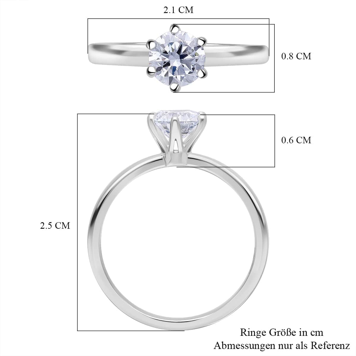 Luxuriant Lab Grown Diamond E-F VS 5.00 ctw Solitaire Ring in 950 Platinum (Size 6.0) 6.80 Grams image number 5