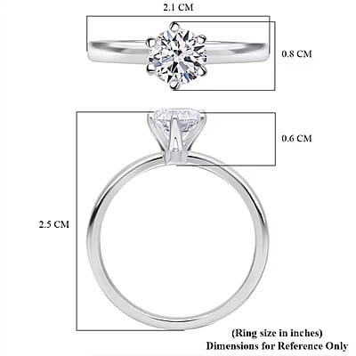 IGI Certified Luxuriant Lab Grown Diamond G VS2 5.00 ctw Solitaire Ring in 950 Platinum (Size 10.0) 6.80 Grams