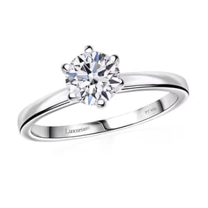 IGI Certified Luxuriant Lab Grown Diamond G VS2 5.00 ctw Solitaire Ring in 950 Platinum (Size 10.5) 6.80 Grams