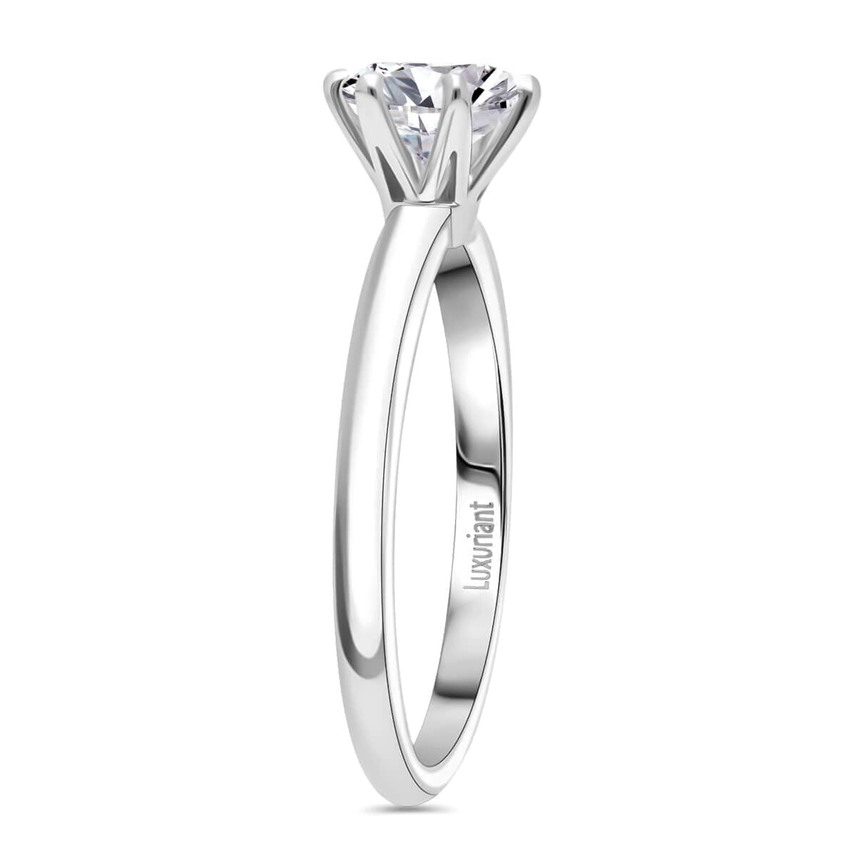 IGI Certified Luxuriant Lab Grown Diamond G VS2 5.00 ctw Solitaire Ring in 950 Platinum (Size 9.0) 6.80 Grams image number 3