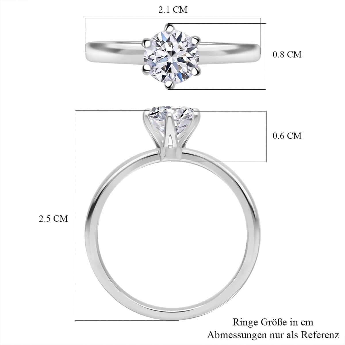 IGI Certified Luxuriant Lab Grown Diamond G VS2 5.00 ctw Solitaire Ring in 950 Platinum (Size 9.0) 6.80 Grams image number 5