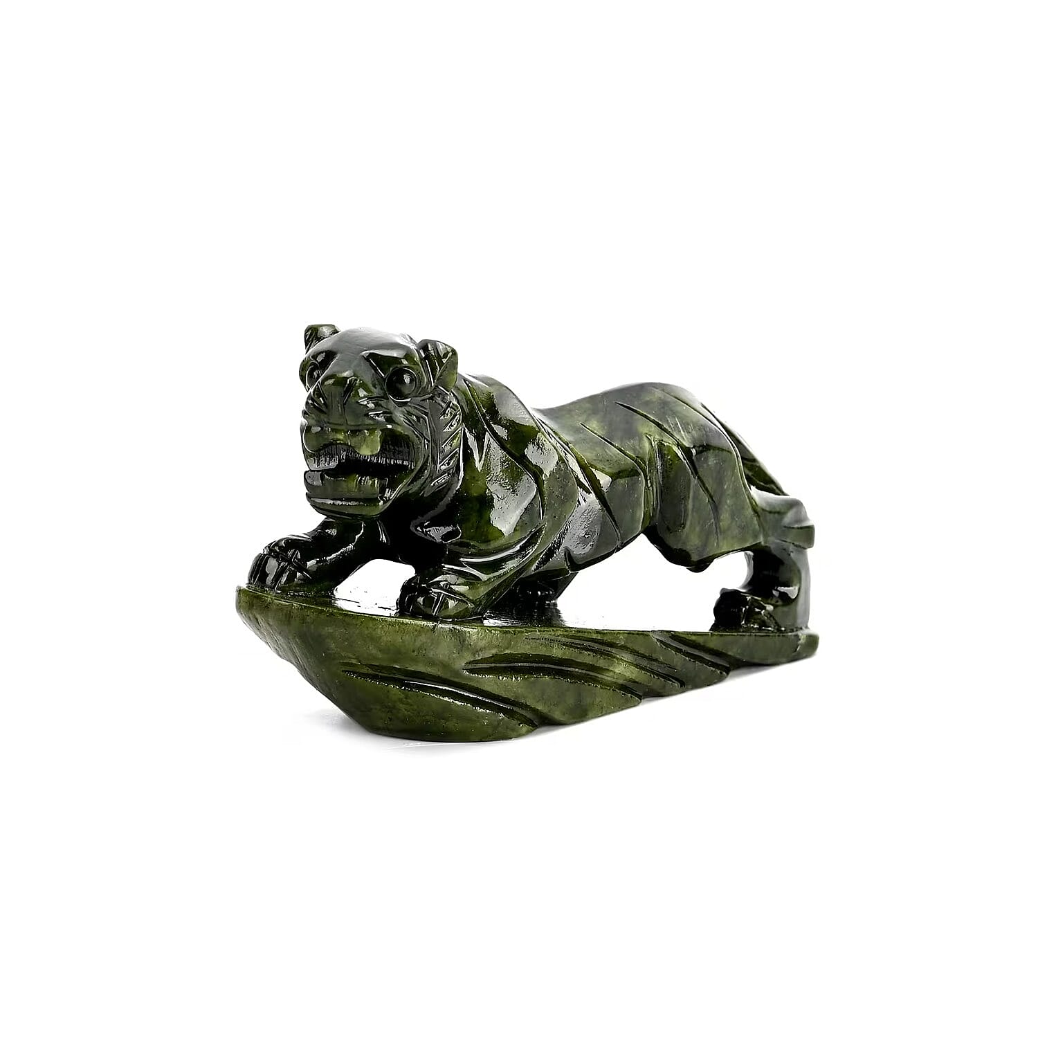 Handcrafted Serpentine Tiger Figurine