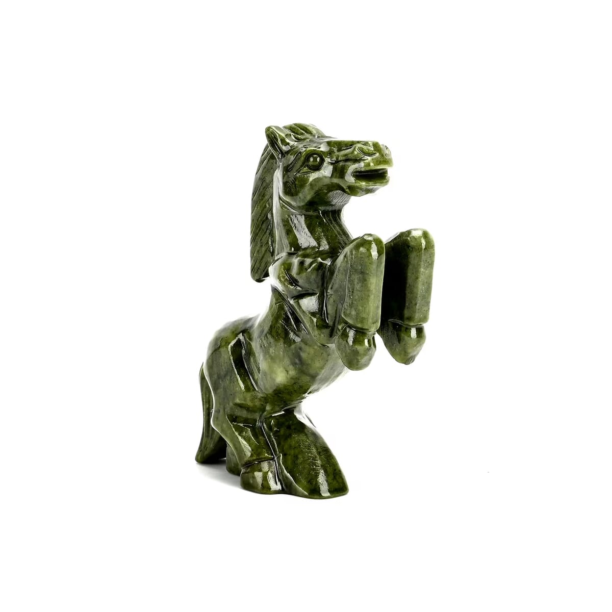 Handcrafted Serpentine Horse Figurine image number 0