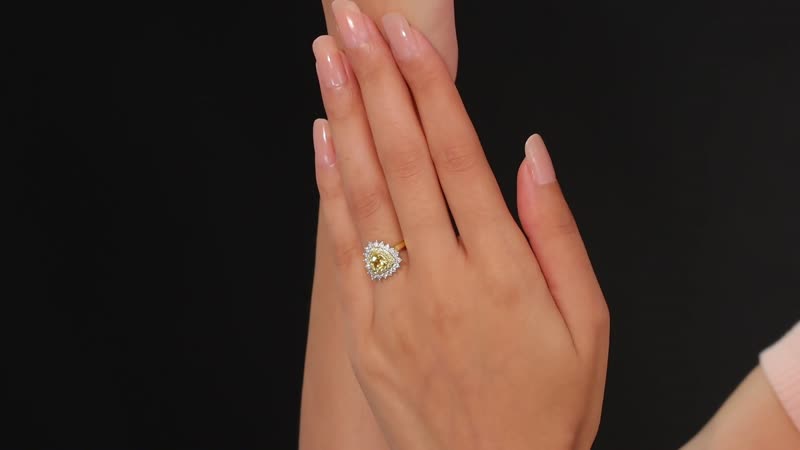 Premium Brazilian Heliodor and Multi Gemstone 1.40 ctw Ring in 18K Vermeil Yellow Gold Over Sterling Silver (Size 10.0)