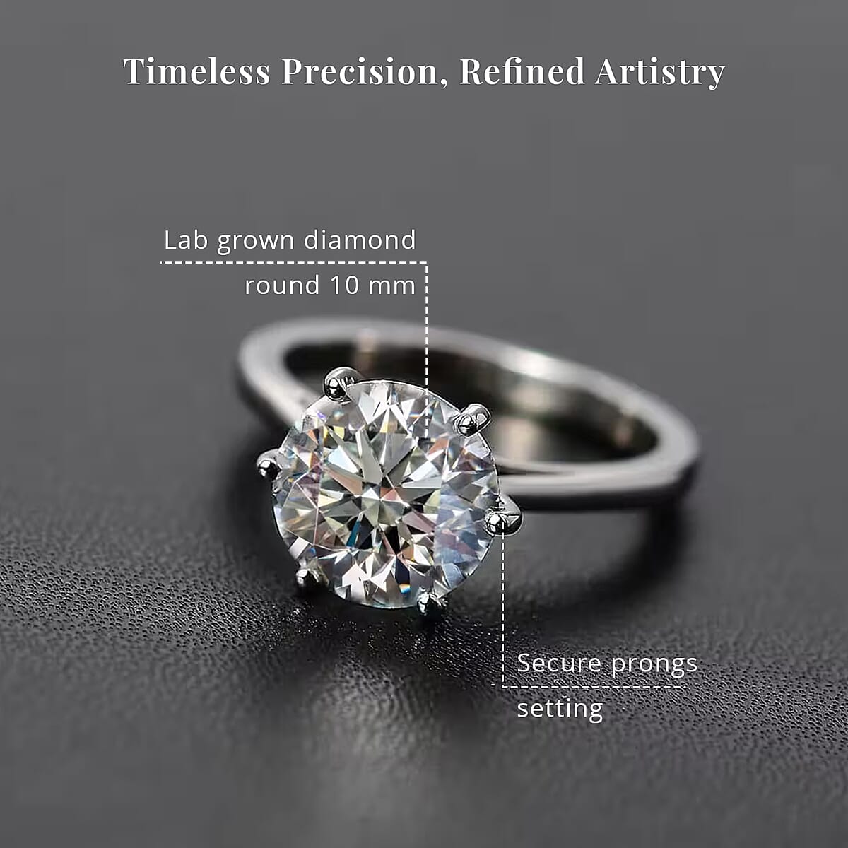 IGI Certified Luxuriant Lab Grown Diamond G, VS2 3.00 ctw Solitaire Ring in 950 Platinum (Size 9.5) 4.25 Grams (Del. In 10-12 Days) image number 5