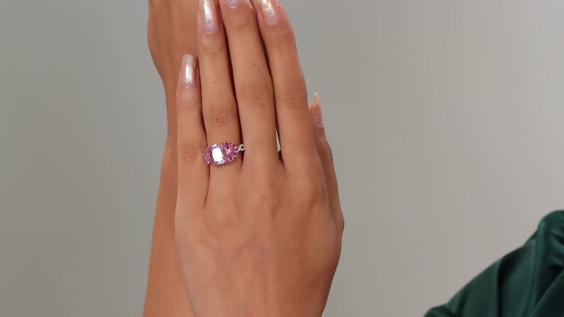 Premium Martha Rocha Kunzite, Multi Gemstone Cherry Blossom Ring in 18K Vermeil RG Over Sterling Silver (Size 6.0) 5.60 ctw
